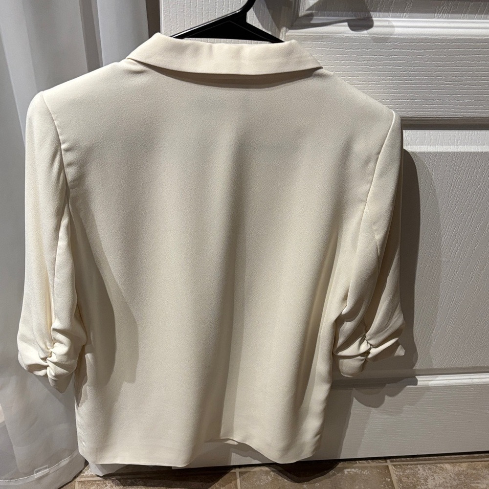 Sophisticated Cream Blazer by Soaked in Luxury - Picture 6 of 7